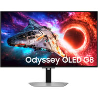 Samsung Odyssey OLED G8 G80SH 32" 4K UHD Moniteur gaming  Argent, 2x HDMI, DisplayPort, 2x USB-A, USB-C, 240 Hz