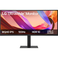 LG UltraWide 34U650A-B 34" Moniteur gaming incurvé  Noir, 2x HDMI, DisplayPort, 3x USB-A, USB-C, RJ-45