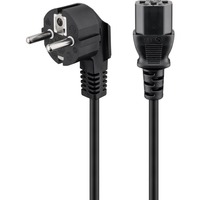 goobay Fiche européenne > câble d'alimentation C13 Noir, 1,5 mètre