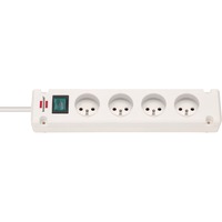Brennenstuhl Bremounta multiprise à 4 prises Blanc, 4x prises