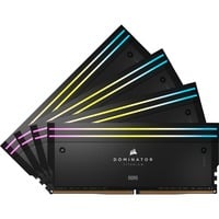 Corsair 64 Go DDR5-6000 Quad-Kit, Mémoire vive Noir, CMP64GX5M4B6000C36, Dominator Titanium RGB, XMP