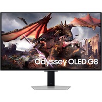 SAMSUNG Odyssey OLED G8 G80SD LS32DG802SUXEN 32" 4K UHD Moniteur gaming Argent, HDMI, Display Port, FreeSync Premium Pro