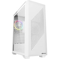 Sharkoon VS9 RGB White boîtier midi tower Blanc | 2x USB-A | 2x USB-C | RGB | Verre Trempé