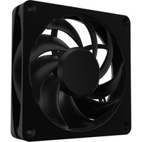 Alphacool Apex Stealth Metal, Ventilateur de boîtier Noir, Connecteur PWM à 4 broches pour le ventilateur