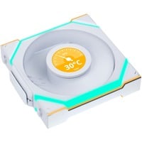 Lian Li UNI FAN SL120 LCD Wireless ventilateur de boîtier RGB  Blanc, 120 x 124.5 x 28 mm, PWM