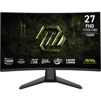 MSI  27" Moniteur gaming incurvé  Noir