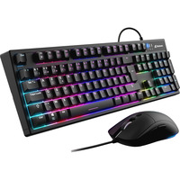 Sharkoon SKILLER SGB15 set de bureau Noir, Layout BE (AZERTY), Rubberdome, 100%