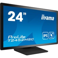 iiyama ProLite T2452MSC-B1 23.8" Moniteur tactile Noir, 1x DisplayPort, 1x HDMI, 2x USB-A