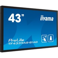 iiyama TF4339AS-B1AG, Affichage public Noir (Mat)