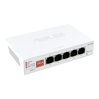 ASUS Switch non géré 5 ports 2,5 G Blanc, Hub réseau domestique, Répartiteur Ethernet pour bureau, Plug and Play, Fonctionnement silencieux
