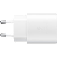 Samsung 25W Fast Charger USB-C Blanc, 1x USB-C, avec câble