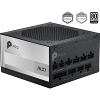 MSI PRO A1000PL PCIE5 alimentation modulaire 1000 watt Noir, 1x 12VHPWR, 3x PCIe