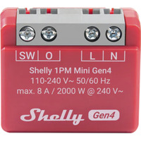 Shelly 1 PM Mini Gen4, Relais Rouge