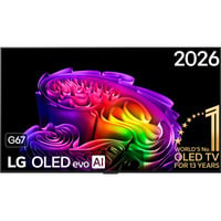 LG OLED evo AI G6 65" 4K Ultra HD TV Noir, 4x HDMI, 3x USB, Optique, Bluetooth, WLAN, CI, HDR10, Dolby Vision