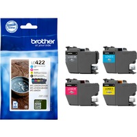 Brother Encre - LC-422VAL Value Pack Noir, cyan, magenta, jaune