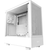 NZXT H5 Flow boîtier midi tower Blanc (mat) | 1x USB-A | 1x USB-C | Verre Trempé