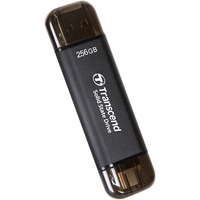 Transcend ESD310 Portable 256 Go SSD externe Noir, USB-A 3.2 (10 Gbit/s) | USB-C 3.2 (10 Gbit/s)