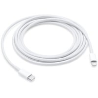 Apple USB-C vers Lightning, Câble Blanc, 2 mètres