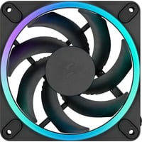 Fractal Design Momentum 12 RGB Black, Ventilateur de boîtier Noir, Connecteur PWM à 4 broches, ARGB Gen 2 (16 LED)