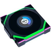 Lian Li UNI FAN SL120 LCD Wireless ventilateur de boîtier RGB  Noir, 120 x 124.5 x 28 mm, PWM