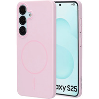 Mobiparts Samsung Galaxy S25 - Slim Line MagSafe Case, Housse smartphone Rose