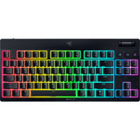 Razer BlackWidow V4 Low-profile RGB clavier gaming mécanique Noir, Layout US (QWERTY), Razer Low-Profile Yellow, 80% (TKL)