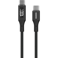 Sitecom Câble d'alimentation USB-C vers USB-C avec écran LED Noir, 1,5 mètres