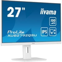 iiyama ProLite XUB2792QSU-W6 27" Moniteur  Blanc, HDMI, DisplayPort, USB, Audio