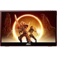 AOC 16G3 16" Moniteur gaming Noir/Rouge, 1x HDMI, 1x Micro-HDMI, 1x USB-C 3.2 (5 Gbit/s), 144 Hz