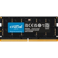 Crucial 16 Go DDR5-4800 (1x 16 Go) mémoire PC portable Noir, CT16G48C40S5, SO-DIMM