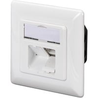 Digitus Data Wallmount CAT 6, Boîte de jonction Blanc, RJ-45, Blanc, 80 mm, 80 mm