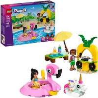 LEGO Friends - Fête au bord de la piscine avec flamant rose et licorne, Jouets de construction 42658