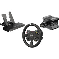 MOZA R9 V3 + CS V2P + SR-P, Volant Noir, Base, volant et pédales