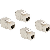 DeLOCK RJ45 jack > LSA Cat.6A STP, Module de Keystone 4 pièces