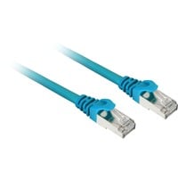 Sharkoon Câble RJ45 Cat.6 SFTP Bleu, 50 cm