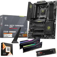 ALTERNATE Upgrade Kit MAG X870 TOMAHAWK WIFI + Ryzen 7 9800X3D + 64 Go + SSD 2 To Carte mère, CPU, mémoire, SSD