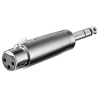 goobay Adaptateur/connecteur XLR Prise XLR > 6,35 mm Argent