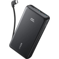 Anker Zolo Power Bank 22.5W, Powerbank Noir, 20.000 mAh, USB-C intégré