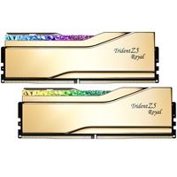 G.Skill 64 Go DDR5-6000 kit, Mémoire vive Or, F5-6000J2836G32GX2-TR5G, Trident Z5 Royal Neo, XMP