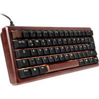 Sharkoon SKILLER SGK50 S4 Gen2 Wood PBT, clavier gaming Bois/Noir, Layout BE, Gateron G Pro 3.0 Yellow, BE Layout, Gateron G Pro 3.0 Yellow, RGB leds, Hot-swappable, 60%