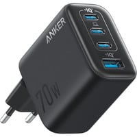 Anker 70W Zolo chargeur Noir, 3x USB-C, 1x USB-A