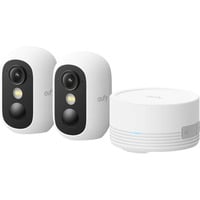 Eufy Security eufyCam C35 2-Cam Kit, Caméra de surveillance Blanc, 2K, IP67, Homebase Mini, 2 caméras