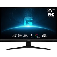 MSI G27C4 E3 27" Moniteur gaming incurvé  Noir, 180Hz, 1x Display Port, 2x HDMI, Adaptive-Sync