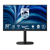 Philips 32B2N3500 31.5" Moniteur  Noir, 100 Hz, HDMI, DisplayPort, Audio USB-hub