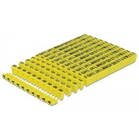 DeLOCK Clips de repérage de câbles A-Z, Serre-câble Jaune, 260 pièces