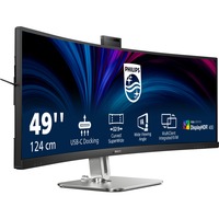 Philips 49B2U6900CH/00 écran plat de PC 124 cm (48.8") 5120 x 1440 pixels Dual QHD LCD Noir Moniteur UltraWide incurvé  Gris foncé/Argent, 124 cm (48.8"), 5120 x 1440 pixels, Dual QHD, LCD, 4 ms, Noir