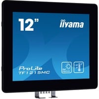 iiyama ProLite TF1215MC-B1 12.1" Moniteur tactile Noir, 1x DisplayPort, 1x HDMI, 1x VGA, 1x RJ-45