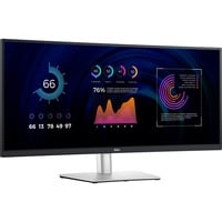 Dell P3424WE 34" Moniteur UltraWide incurvé Noir/argent, 1x DisplayPort, 1x HDMI, 1x USB-C, 4x USB-A, 1x RJ-45
