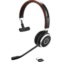 Jabra Evolve 65 UC SE casque on-ear Noir/Argent, Bluetooth