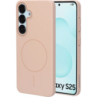 Mobiparts Samsung Galaxy S25 - Slim Line MagSafe Case, Housse smartphone Beige